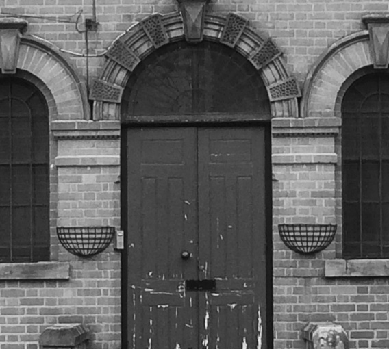 the doors to the first pennine socks factory
