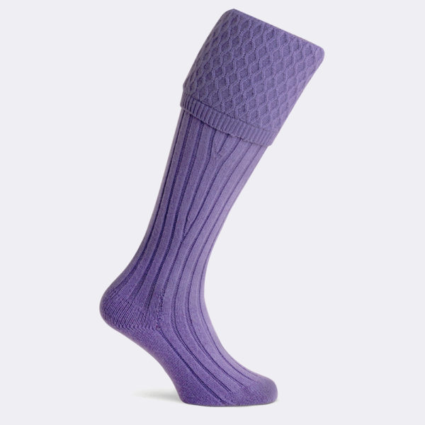 portobello purple shooting sock
